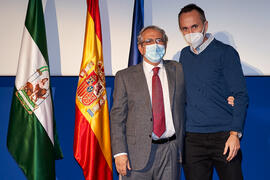 Toma de posesión de Alejandro Luque Suárez como nuevo profesor titular del Área de Fisioterapia de la Universidad de Málaga. Paraninfo. Diciembre de 2021