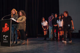 Ensayos para la Gala Inaugural de la XXIV edición de Fancine de la Universidad de Málaga. Teatro Cervantes. Noviembre de 2014