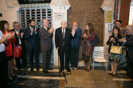 Inauguración de la placa conmemorativa de la Casa Natal de Eugenio Chicano. Málaga. Octubre de 2017