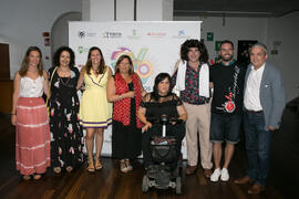 Selu García Cossío con invitados. Actuación solidaria "La Chirigota del Selu". Cursos de Verano de la Universidad de Málaga. Vélez-Málaga. Julio de 2019