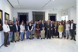 Foto de grupo. Toma de posesión de nuevos cargos de la Universidad de Málaga. Edificio del Rectorado. Abril de 2024