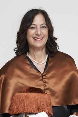 Retrato de Andrea Goldsmith previo a su investidura como doctora "Honoris Causa" por la Escuela Técnica Superior de Ingeniería de Telecomunicación de la Universidad de Málaga. Paraninfo. Octubre de 2024
