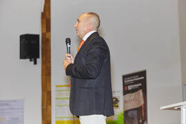 Eugenio Luque en el acto de bienvenida a los alumnos de primer curso de Económicas. Paraninfo. Septiembre de 2014