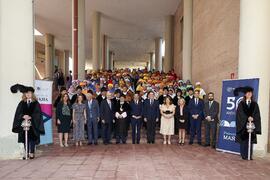 Foto de grupo. Apertura del Curso Académico 2022/2023 de las Universidades Andaluzas. Escuela Técnica Superior de Ingeniería Informática y Telecomunicaciones. Septiembre de 2022