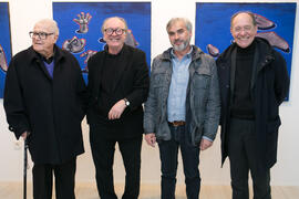 Foto de grupo. Inauguración de la exposición "Inventario", de Buly. Centro de Arte Contemporáneo Francisco Hernández, Vélez-Málaga. Diciembre de 2018