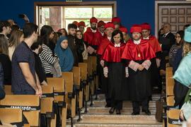 Comitiva académica. Investidura de Emilia Casas Baamonde como Doctora "Honoris Causa" por la Facultad de Derecho de la Universidad de Málaga. Paraninfo. Noviembre de 2022