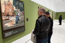 Exposición "Aguatintas por Seguiriyas", de Eugenio Chicano. Palacio Episcopal de Málaga. Enero de 2019