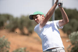 Jugador de la Universidad de Mannheim. Campeonato Europeo de Golf Universitario. Antequera. Junio de 2019