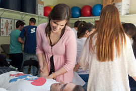 Prácticas de Fisioterapia. Escuela Universitaria de Ciencias de la Salud de la Universidad de Málaga. Paseo de Martiricos. Abril de 2013