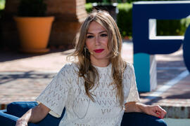 Cristina Mena. "Dialogando" con Theresa Zabell. Jardín Botánico de la Universidad de Málaga. Mayo de 2021