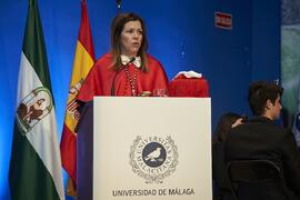 Discurso de Elsa Marina Álvarez. Toma de posesión del Rector de la Universidad de Málaga y su equipo de gobierno. Paraninfo. Marzo de 2024