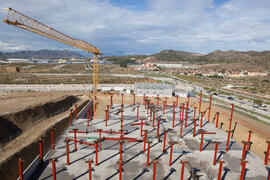 Construcción del Instituto de Hortofruticultura Subtropical y Mediterránea. Campus de Teatinos. Octubre de 2015
