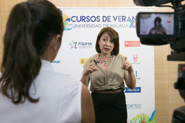 Yolanda Martín. Curso "La televisión del siglo XXI, nuevos formatos y consumos". Cursos de verano 2018 de la Universidad de Málaga. Marbella. Julio de 2018