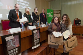 Entrega de premios de la VII Olimpiada de Economía. Facultad de Ciencias Económicas y Empresariales. Febrero de 2015
