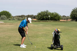 Jugada en el Campeonato Europeo de Golf Universitario. Antequera. Junio de 2019