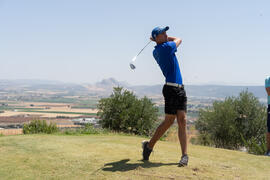 Jugada en el Campeonato Europeo de Golf Universitario. Antequera. Junio de 2019