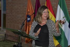 Lola Tous. Homenaje al personal jubilado de la Facultad de Ciencias Económicas y Empresariales. Campus de El Ejido. Septiembre de 2022