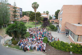 Foto de grupo. Facultad de Ciencias Económicas y Empresariales. Campus de El Ejido. Mayo de 2015