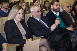 Asistentes a la inauguración de las IX Jornadas Andaluzas de Enseñanza de Economía. Facultad de Ciencias Económicas y Empresariales. Febrero de 2016