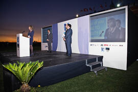 Intervención de Adelaida de la Calle. Inauguración del Campeonato Mundial Universitario de Golf. Antequera Golf. Junio de 2010