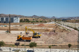Obras de la nueva Facultad de Turismo. Campus de Teatinos. Junio de 2021