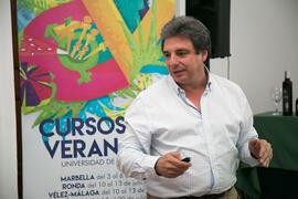 Francisco Lorenzo Tapia. Curso "El aceite de oliva, salud, cultura y riqueza de los pueblos mediterráneos". Cursos de Verano de la Universidad de Málaga. Vélez Málaga. Julio de 2018