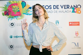 Brisa Fenoy momentos previos al espectáculo benéfico en los Cursos de Verano de la Universidad de Málaga. Marbella. Julio de 2018