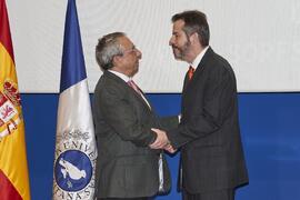 Toma de posesión de Vicente Luis Mora Suárez-Varela como profesor titular del Área de Literatura Española de la Universidad de Málaga. Toma de posesión de nuevos catedráticos y profesores titulares de la Universidad de Málaga. Paraninfo. Noviembre de 2023