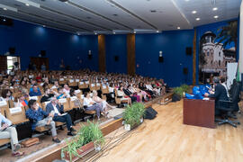 Graduación y clausura del curso del Aula de Mayores de la Universidad de Málaga. Paraninfo. Junio de 2019