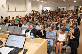 Asistentes. Conferencia inaugural del curso 2015-2016 de la Escuela Técnica Superior de Arquitectura de la Universidad de Málaga. Campus de El Ejido. Octubre de 2015