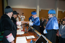 Investidura como Doctor "Honoris Causa" de Antonio Luque por la Facultad de Ciencias de la Universidad de Málaga. Edificio del Rectorado. Octubre de 2016