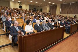 Asistentes a la celebración del 50 Aniversario de la Facultad de Medicina de la Universidad de Málaga. Facultad de Medicina. Octubre de 2022