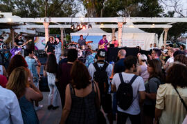 Concierto de Julia Martín. Festival solidario en los Baños del Carmen. Cursos de Verano de la Universidad de Málaga. Málaga. Julio de 2019