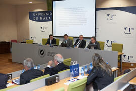 Encuentro de rectores de Brasil, Portugal y España: Creación de empresas de base tecnológica. Edificio del Rectorado. Octubre de 2015