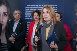 Intervención de Ana Isabel González en la inauguración de la exposición "Diversas capacidades (in)visibles". Facultad de Ciencias de la Educación y Psicología. Noviembre de 2017