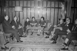 Málaga. Visita del alcalde de Copenhague, Henry Stjernquist al Ayuntamiento. Abril de 1963