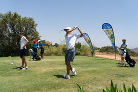 Jugada en el Campeonato Europeo de Golf Universitario. Antequera. Junio de 2019