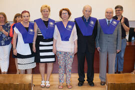 Graduación del alumnado del Aula de Mayores de la Universidad de Málaga. Paraninfo. Junio de 2015