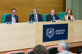 Mesa presidencial. Inauguración del XXVI Encuentro Anual de la Asociación Von Humboldt de España. Edificio del Rectorado. Septiembre de 2017