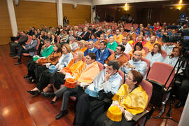 Asistentes a la investidura como Doctor "Honoris Causa" de Antonio Luque por la Facultad de Ciencias de la Universidad de Málaga. Edificio del Rectorado. Octubre de 2016