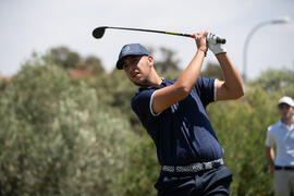 Jugador de la Universidad de Málaga. Campeonato Europeo de Golf Universitario. Antequera. Junio de 2019