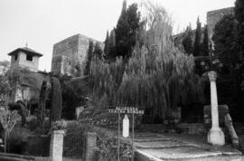 Málaga. Vistas de la Alcazaba. Febrero de 1963