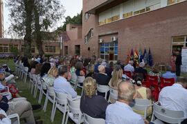 Intervención de Gumersindo Ruiz. Homenaje al personal jubilado de la Facultad de Ciencias Económicas y Empresariales. Campus de El Ejido. Septiembre de 2022