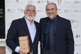 Daniel Carrasco y Eugenio Luque. Homenaje al personal jubilado de la Facultad de Ciencias Económicas y Empresariales. Campus de El Ejido. Septiembre de 2022