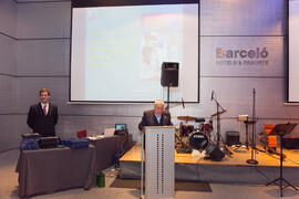 Acto en la cena del 3º Congreso Internacional de Actividad Físico-Deportiva para Mayores de la Universidad de Málaga. Hotel Barceló Málaga. Marzo de 2009