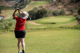 Jugadora de la Universidad Toulouse 1 Capitole. Campeonato Europeo de Golf Universitario. Antequera. Junio de 2019