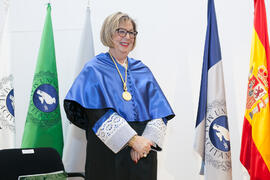 Imposición de la Medalla de Oro de la Universidad de Málaga a Dª. Adelaida de la Calle Martín. Paraninfo. Mayo de 2016