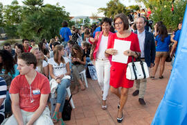 Acto de bienvenida a los alumnos Erasmus de la Universidad de Málaga. Jardín Botánico. Octubre de 2013