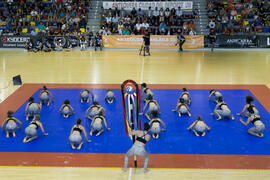Actuación de "Baruca Acrobática". Ceremonia de inauguración del Campeonato Europeo Universitario de Balonmano. Antequera. Julio de 2017