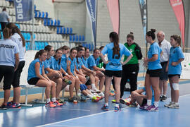 Partido Uruguay - India. Categoría femenina. Campeonato del Mundo Universitario de Balonmano. Antequera. Julio de 2016